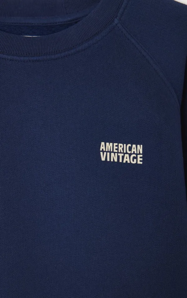 American Vintage Sweatshirts Kids Sweatshirt Izubird Navy Vintage