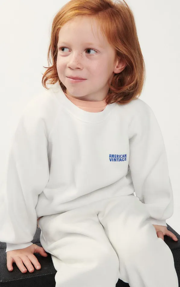 American Vintage Sweatshirts Kids Sweatshirt Izubird Vintage Dove