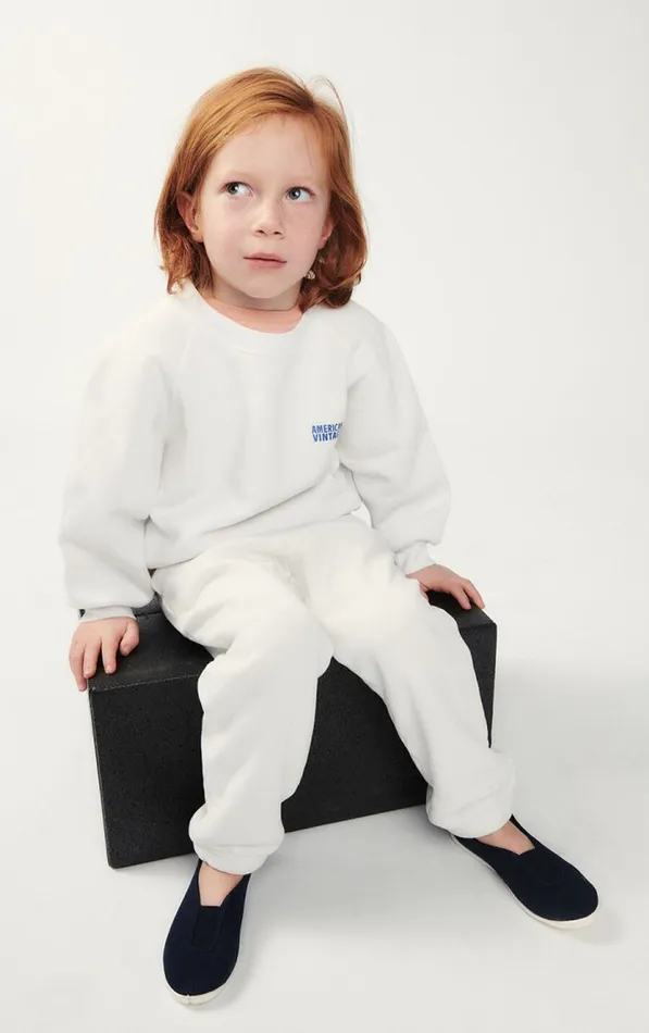 American Vintage Sweatshirts Kids Sweatshirt Izubird Vintage Dove