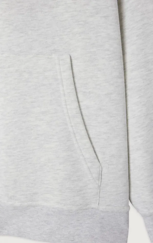 American Vintage Sweatshirts Men Hoodie Baptown Heather Grey