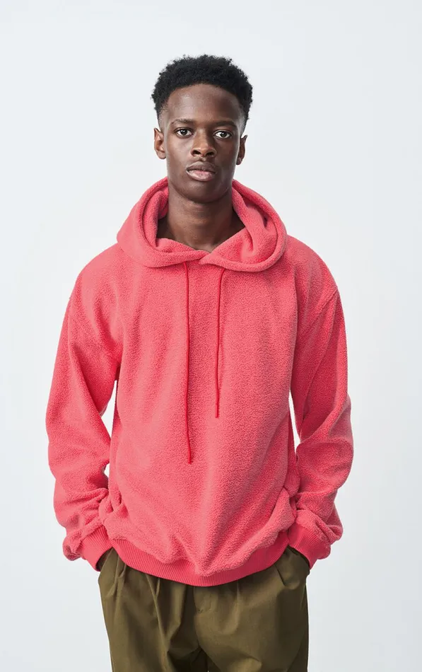 American Vintage Sweatshirts Men Hoodie Ifynk Melange Poppy