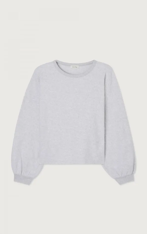 American Vintage Sweatshirts Women Sweatshirt Bobypark Arctic Melange American Vintage Sweatshirts Women Sweatshirt Bobypark Arctic Melange