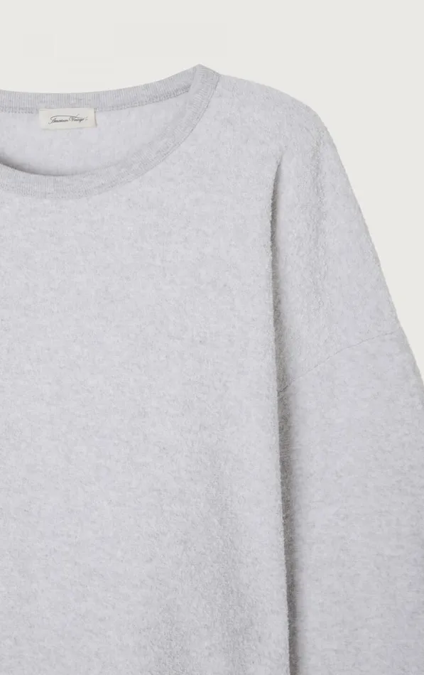 American Vintage Sweatshirts Women Sweatshirt Bobypark Arctic Melange American Vintage Sweatshirts Women Sweatshirt Bobypark Arctic Melange