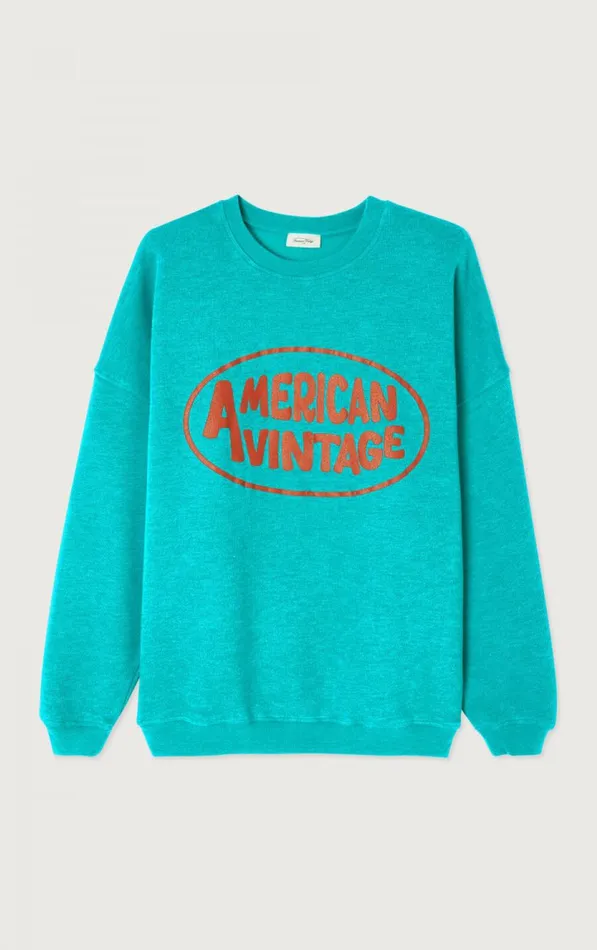 American Vintage Sweatshirts Women Sweatshirt Doven Overdyed Tropics