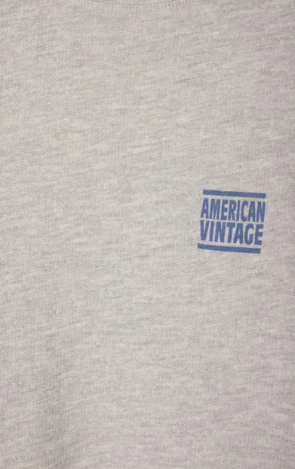 American Vintage Sweatshirts Women Sweatshirt Zofbay Heather Grey American Vintage Sweatshirts Women Sweatshirt Zofbay Heather Grey