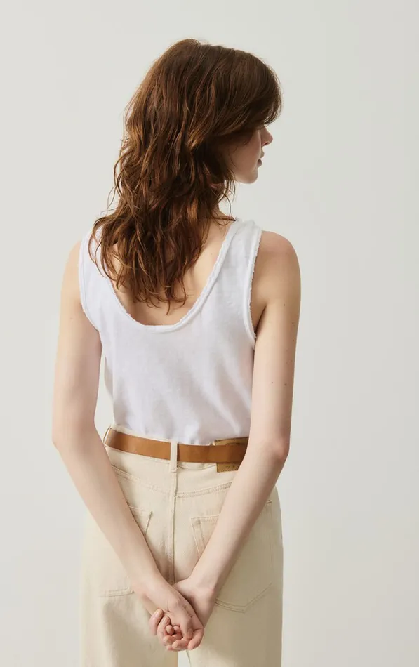 American Vintage Tops and Tanktops Women Tank Top Sonoma White American Vintage Tops and Tanktops Women Tank Top Sonoma White