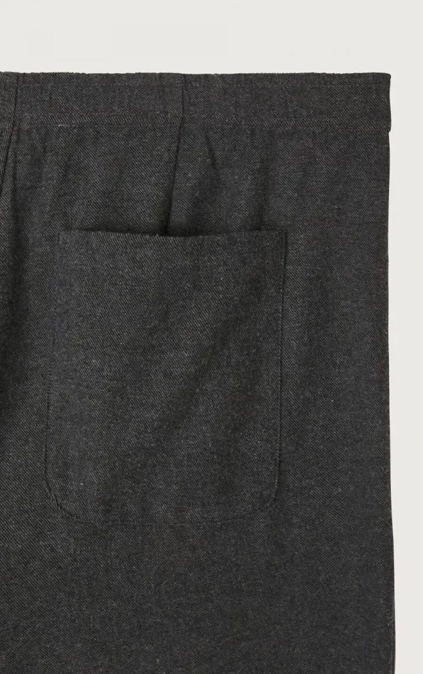 American Vintage Trousers Men Trousers Dakota Melange Charcoal