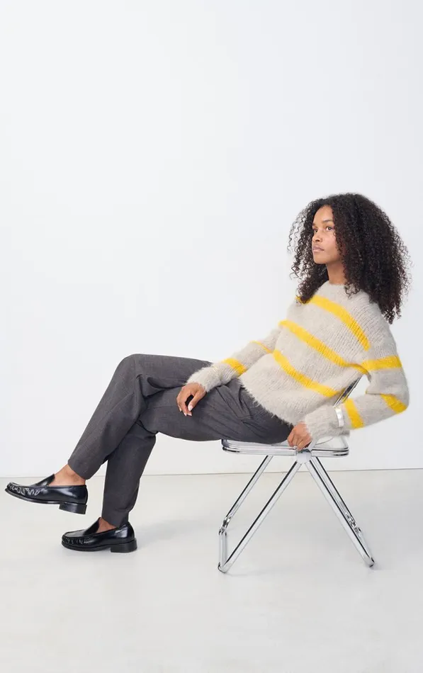 American Vintage Trousers Women Trousers Ayany Heather Grey