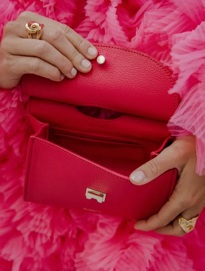 Ancne Micro Electric Pink Women Bobbies Bags