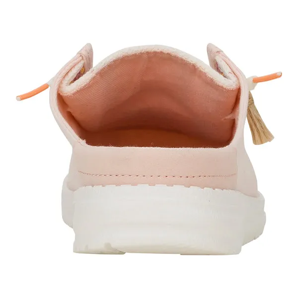 Apparel heydude Wendy Slip Cottage Crochet Pale PinkMulti Mules