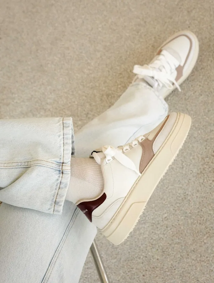 Avalon Off White and Morello Women Bobbies Sneakers Avalon Off White and Morello Women Bobbies Sneakers