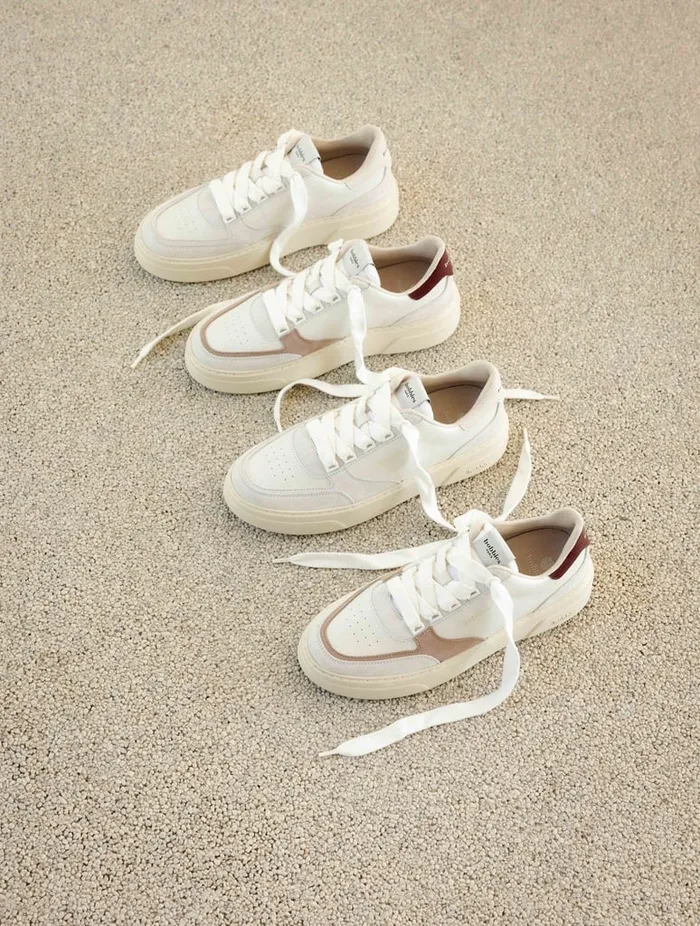 Avalon Off White and Morello Women Bobbies Sneakers Avalon Off White and Morello Women Bobbies Sneakers