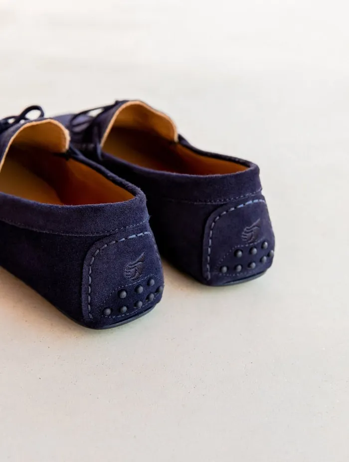 Ayrton Navy Blue Men Bobbies Loafers
