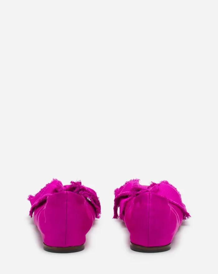 Ballerina Flat With A Satin Bow Fuchsia Women Lanvin Loafers Ballerina Flat With A Satin Bow Fuchsia Women Lanvin Loafers