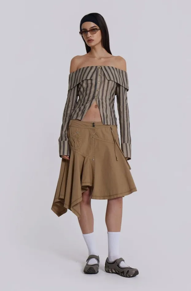 Bandeau Tops Women Jaded London Emra Off The Shoulder Shirt