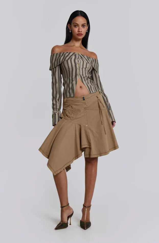 Bandeau Tops Women Jaded London Emra Off The Shoulder Shirt