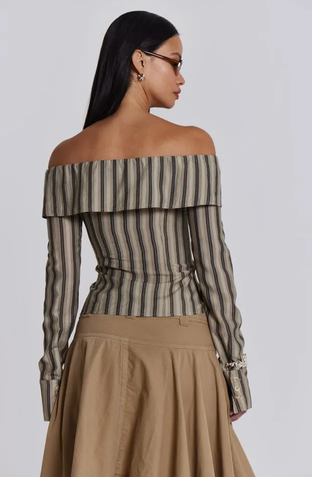 Bandeau Tops Women Jaded London Emra Off The Shoulder Shirt