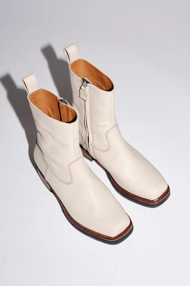 Barcelona Creme 8211 Creme WomenMen Won Hundred Boots