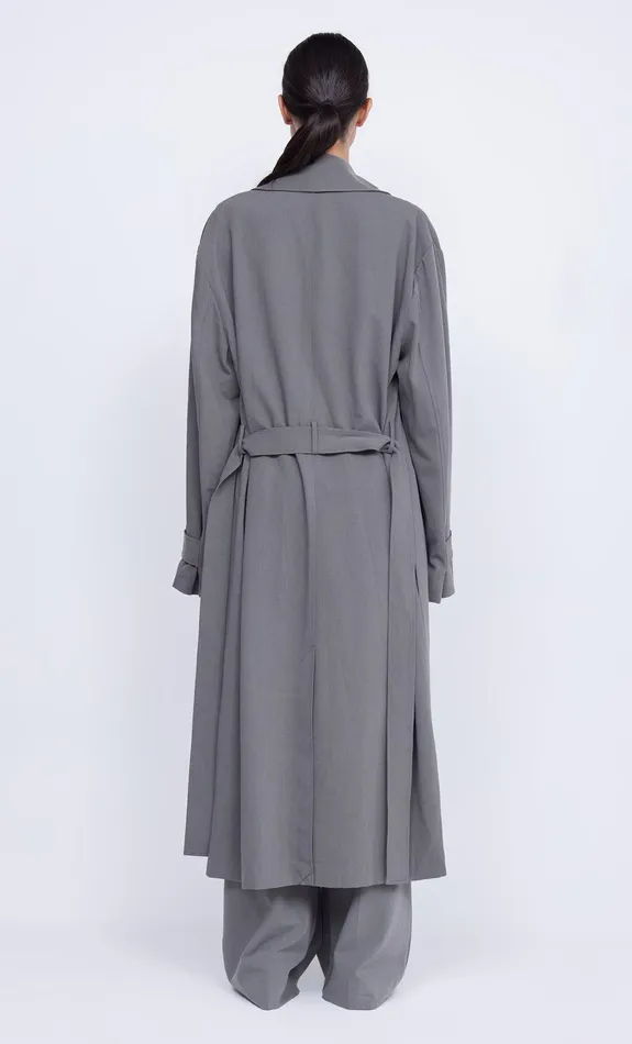 Bec Bridge Coats Jackets YVONNE TRENCH COAT Elephant Grey 8211 Women
