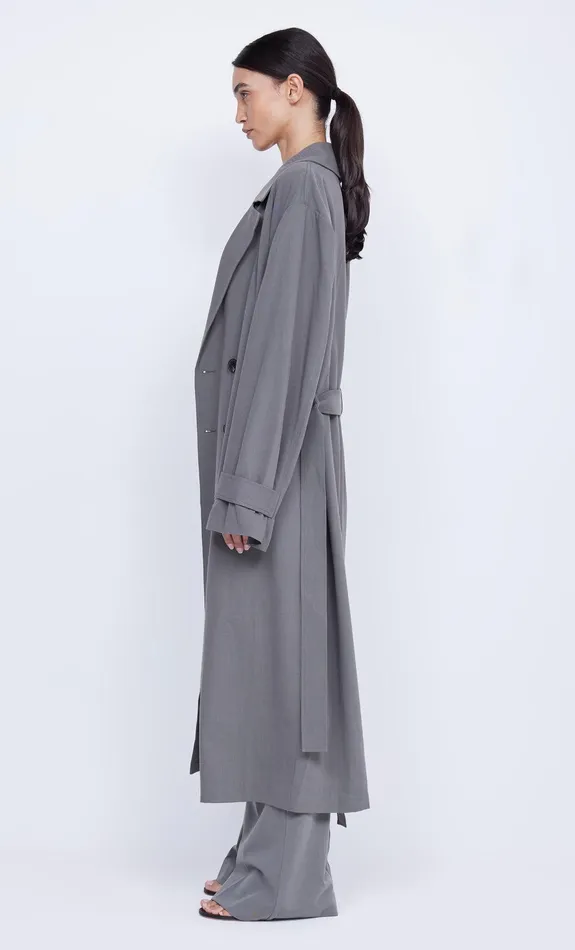 Bec Bridge Coats Jackets YVONNE TRENCH COAT Elephant Grey 8211 Women