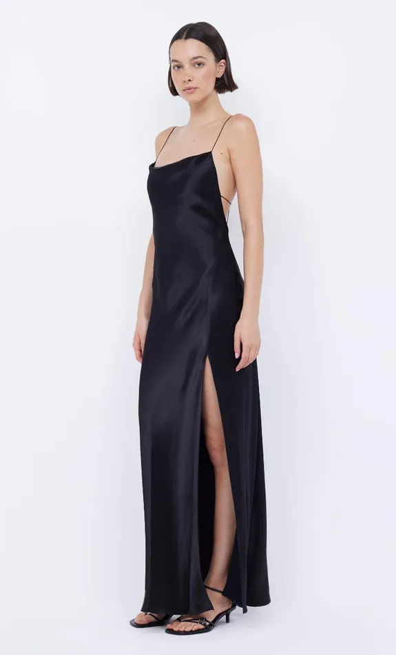 Bec Bridge Dresses AYALA COWL MAXI DRESS Black 8211 Women