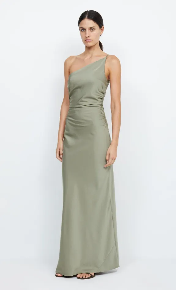 Bec Bridge Dresses ETERNITY ASYM MAXI DRESS Sage 8211 Women