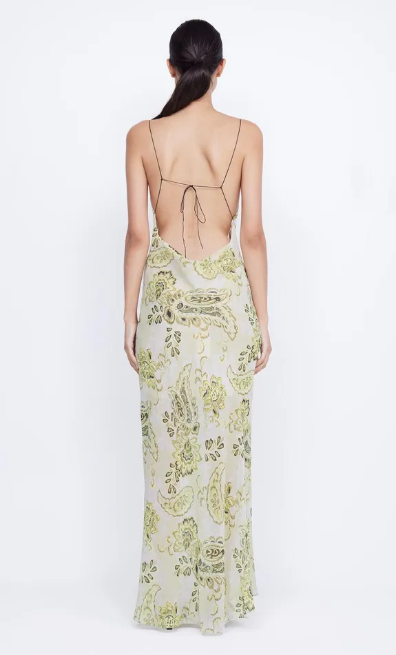 Bec Bridge Dresses LYLOU MAXI DRESS Lemon Paisley 8211 Women