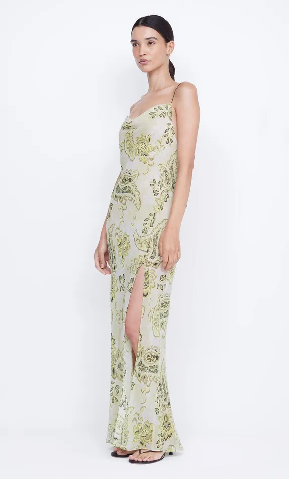 Bec Bridge Dresses LYLOU MAXI DRESS Lemon Paisley 8211 Women