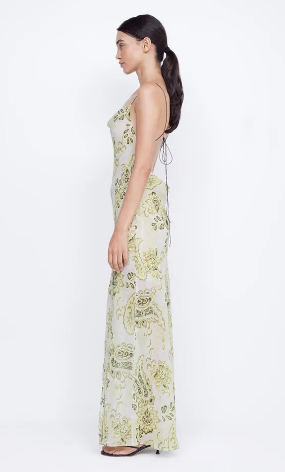 Bec Bridge Dresses LYLOU MAXI DRESS Lemon Paisley 8211 Women