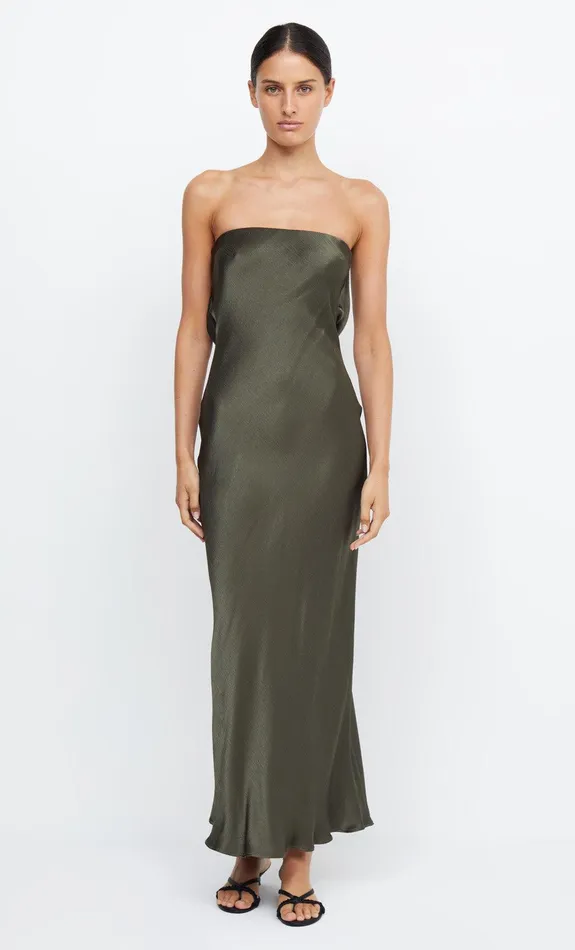 Bec Bridge Dresses MOON DANCE STRAPLESS DRESS Dark Willow 8211 Women