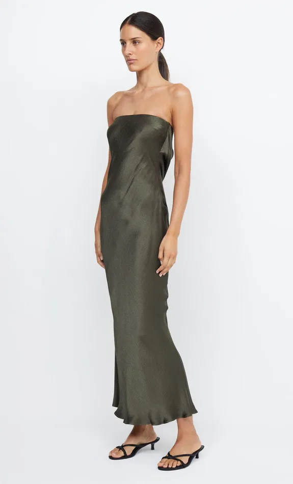 Bec Bridge Dresses MOON DANCE STRAPLESS DRESS Dark Willow 8211 Women
