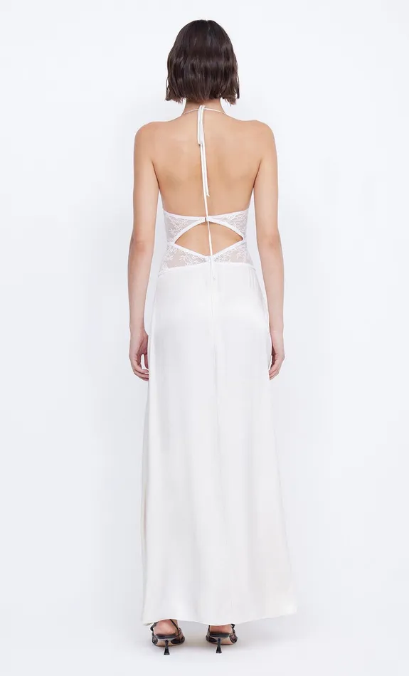 Bec Bridge Dresses SANTAL HALTER MAXI DRESS Ivory 8211 Women