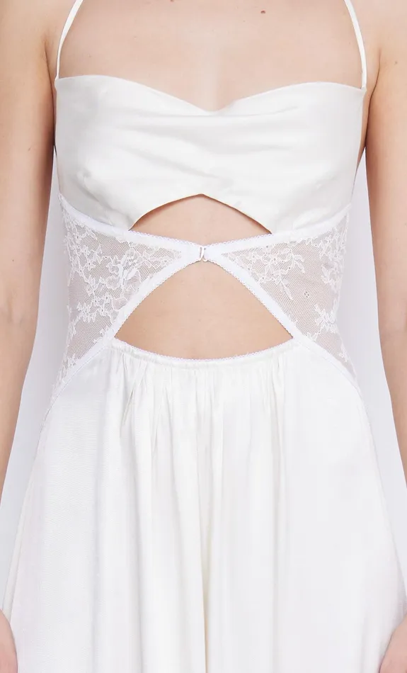 Bec Bridge Dresses SANTAL HALTER MAXI DRESS Ivory 8211 Women