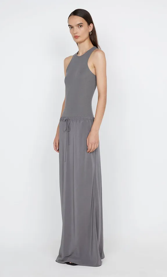 Bec Bridge Dresses SOLA RACER DRESS Charcoal 8211 Women