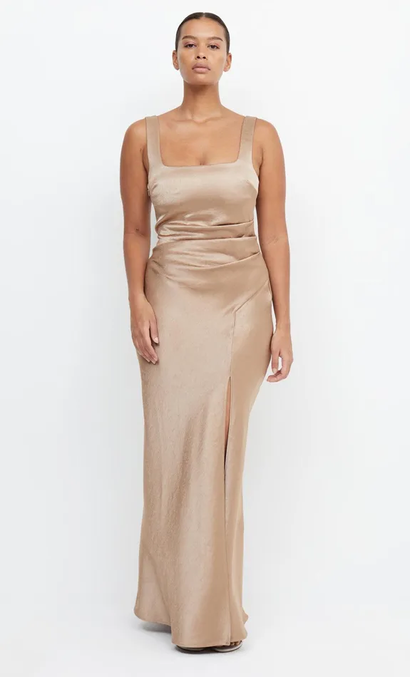 Bec Bridge Dresses THE DREAMER SQUARE NECK DRESS Golden 8211 Women