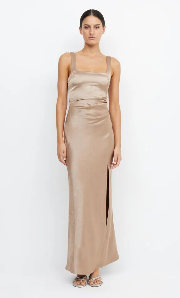 Bec Bridge Dresses THE DREAMER SQUARE NECK DRESS Golden 8211 Women