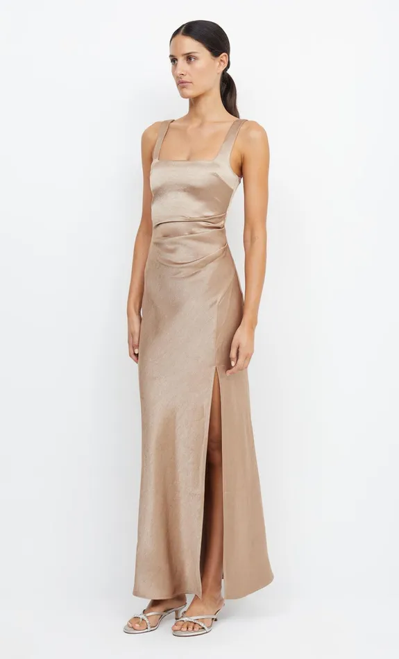Bec Bridge Dresses THE DREAMER SQUARE NECK DRESS Golden 8211 Women