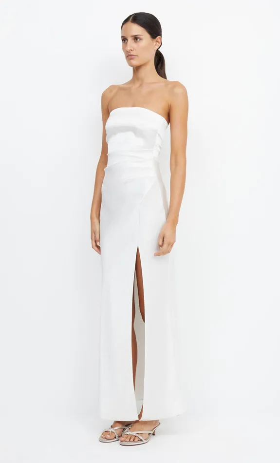 Bec Bridge Dresses THE DREAMER STRAPLESS DRESS Ivory 8211 Women
