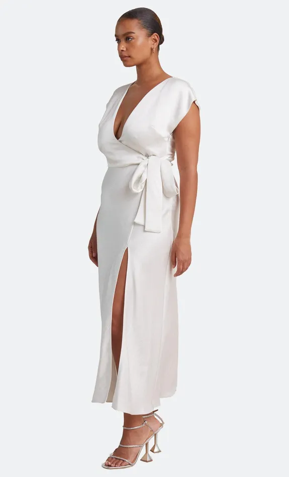 Bec Bridge Dresses THE DREAMER WRAP DRESS Ivory 8211 Women