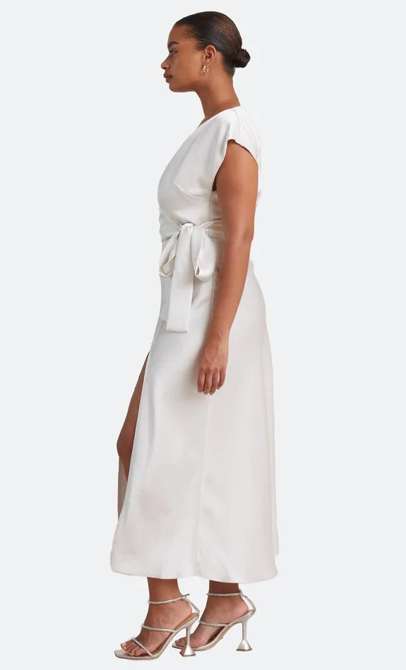 Bec Bridge Dresses THE DREAMER WRAP DRESS Ivory 8211 Women