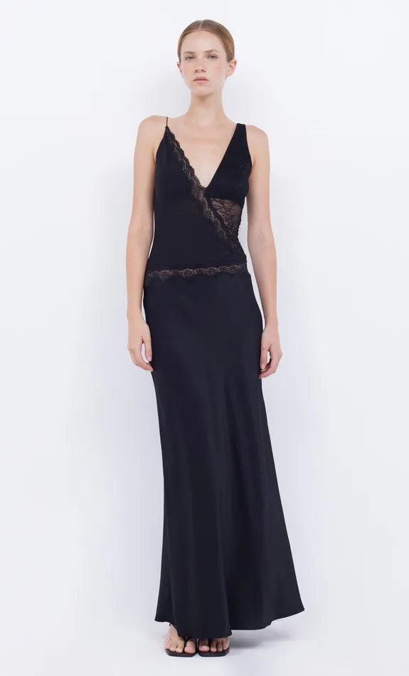 Bec Bridge Event Wear Dresses ABRIELLE LACE MAXI DRESS Blackblack 8211 Women