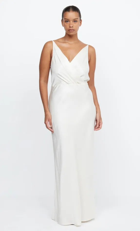 Bec Bridge Event Wear Dresses ADORE V MAXI DRESS Cream 8211 Women