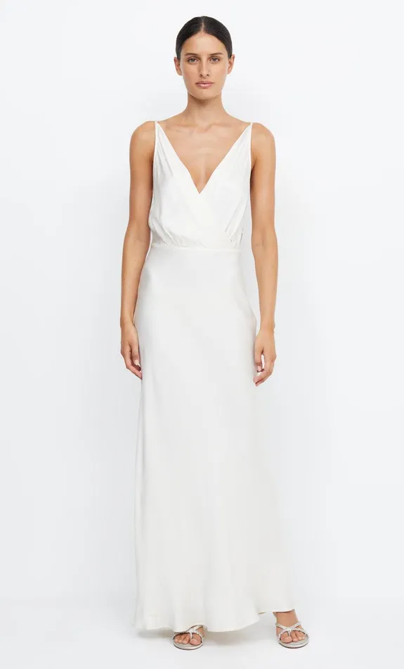 Bec Bridge Event Wear Dresses ADORE V MAXI DRESS Cream 8211 Women
