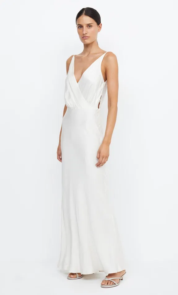 Bec Bridge Event Wear Dresses ADORE V MAXI DRESS Cream 8211 Women