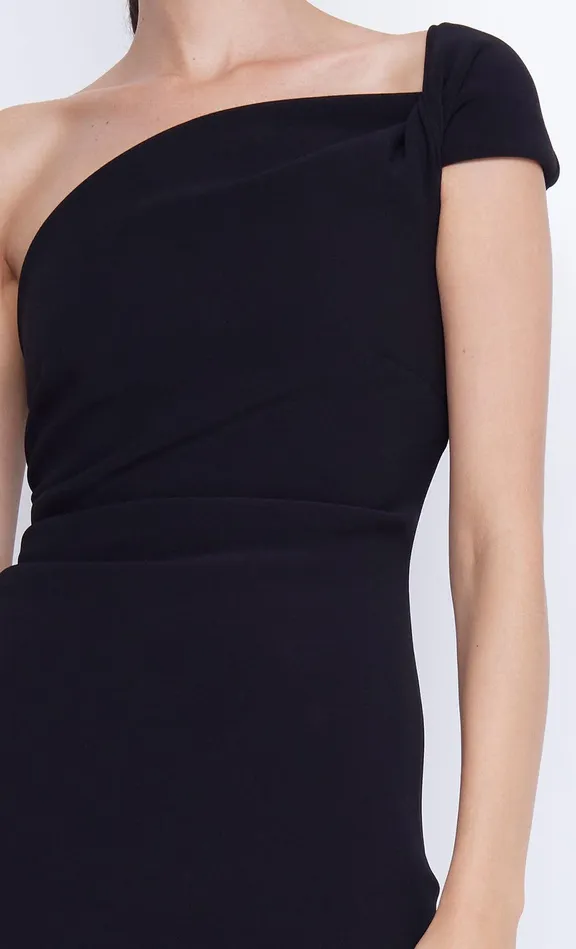 Bec Bridge Event Wear Dresses ELEA ASYM MIDI DRESS Black 8211 Women
