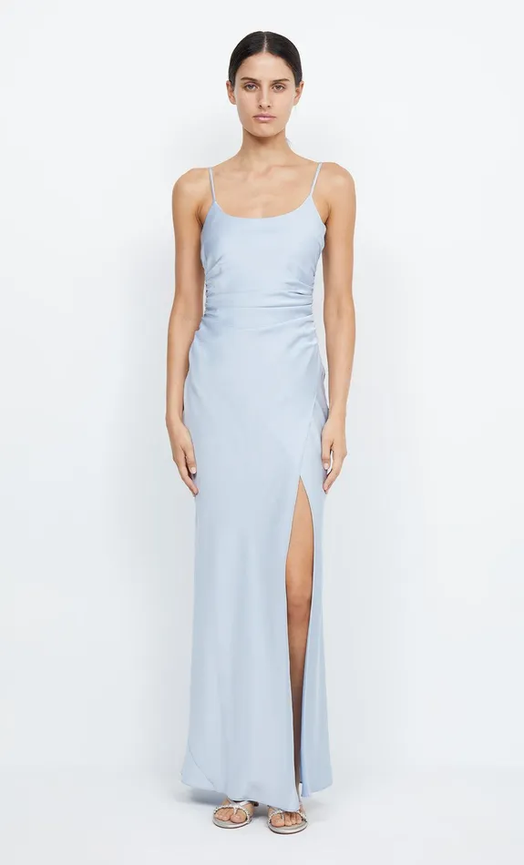 Bec Bridge Event Wear Dresses ETERNITY SCOOP MAXI DRESS Dusty Blue 8211 Women