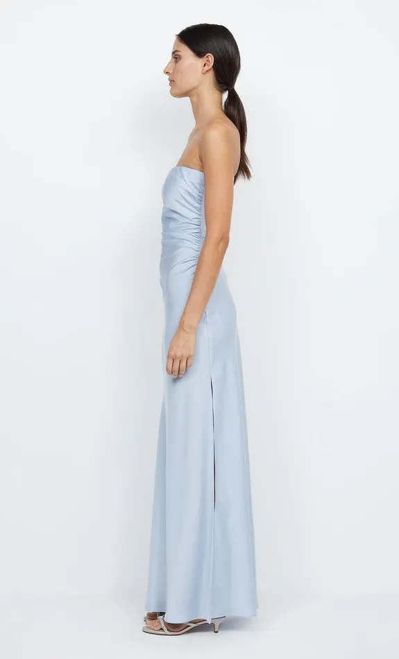Bec Bridge Event Wear Dresses ETERNITY STRAPLESS MAXI Dusty Blue 8211 Women