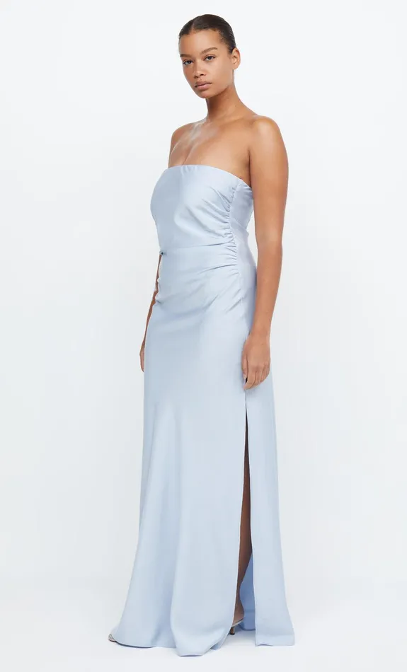 Bec Bridge Event Wear Dresses ETERNITY STRAPLESS MAXI Dusty Blue 8211 Women