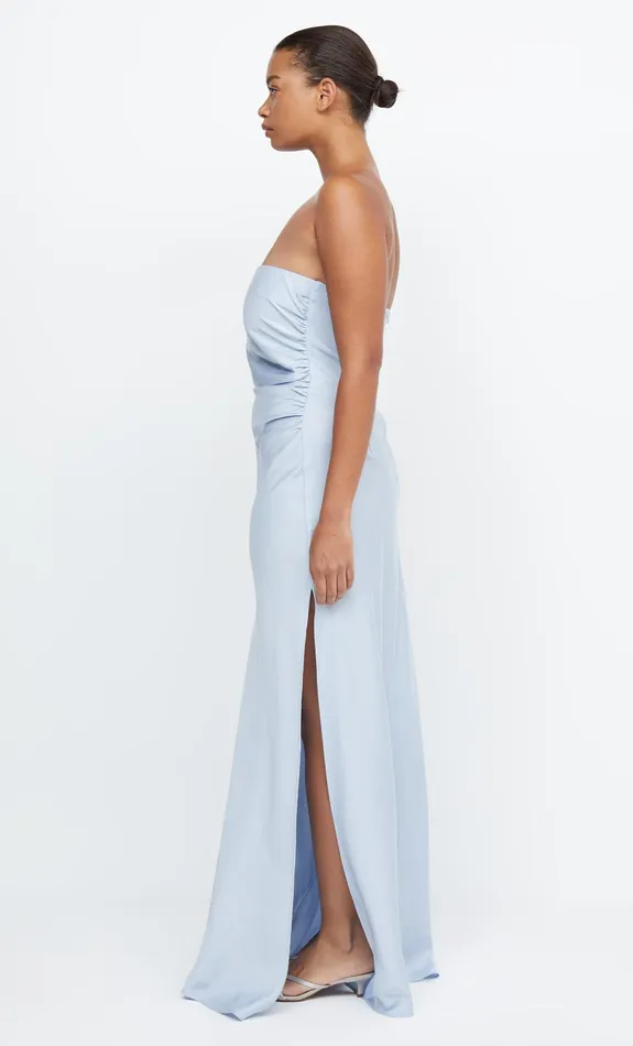 Bec Bridge Event Wear Dresses ETERNITY STRAPLESS MAXI Dusty Blue 8211 Women