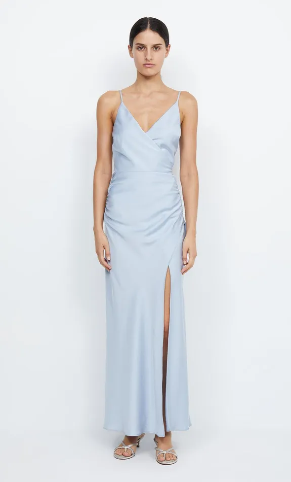 Bec Bridge Event Wear Dresses ETERNITY V MAXI DRESS Dusty Blue 8211 Women